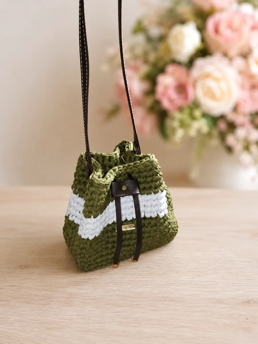 Bolsa de Crochê Tipo Sacola